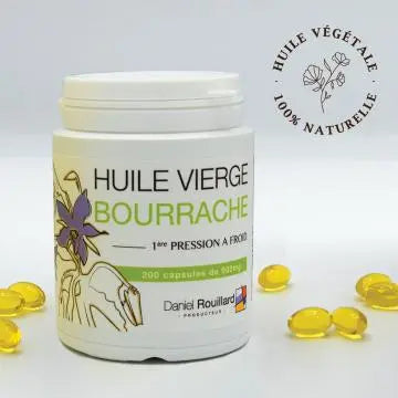Huile de Bourrache 200 capsules NICE ORGANIC herboristerie bio