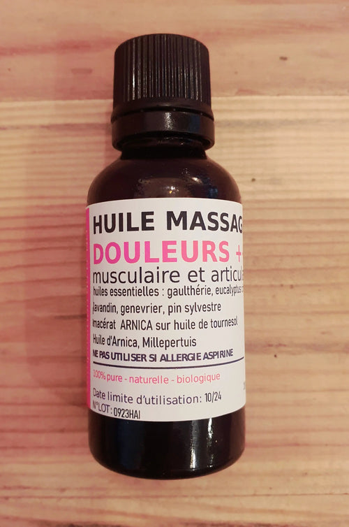 Huile douleurs +++ NICE ORGANIC herboristerie bio