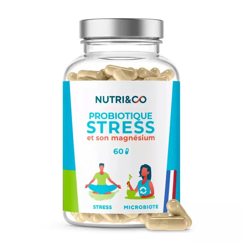 Probiotique Stress boite de 60 gélules Nutri&Co NICE ORGANIC herboristerie bio