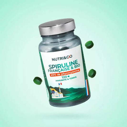 Spiruline Française & Bio boite de 120 gélules Nutri&Co NICE ORGANIC herboristerie bio