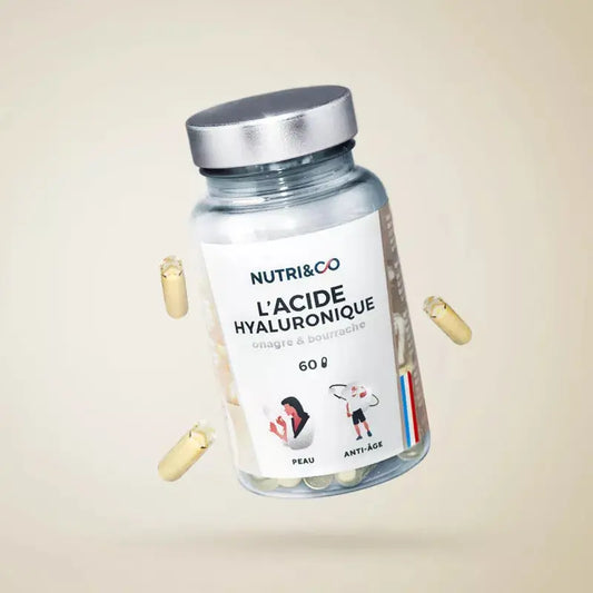 Acide hyaluronique boite de 60 gélules Nutri&Co NICE ORGANIC herboristerie bio