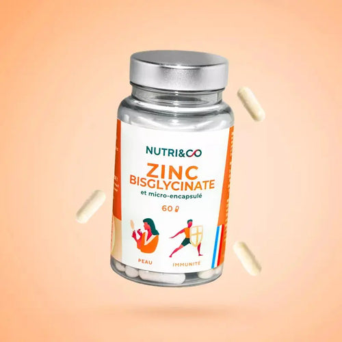 ZINC bisglycinate 60 gélules Nutri&Co NICE ORGANIC herboristerie bio