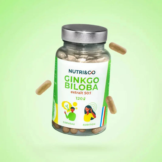 Ginkgo biloba boite de 120 gélules Nutri&Co NICE ORGANIC herboristerie bio