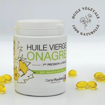 Huile de Onagre 200 capsules NICE ORGANIC herboristerie bio