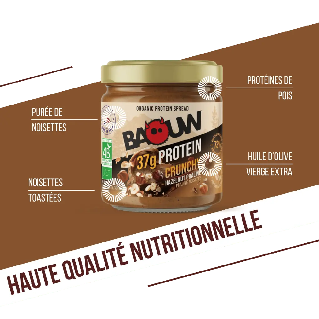 Pâtes à tartiner Crunchy Praliné - Noisette Herboristerie bio du vieux Nice
