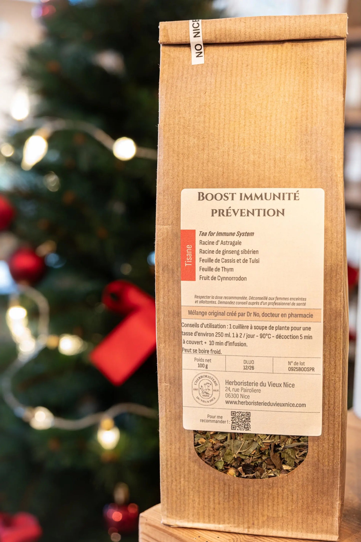 Tisane Immunité Prévention NICE ORGANIC herboristerie bio