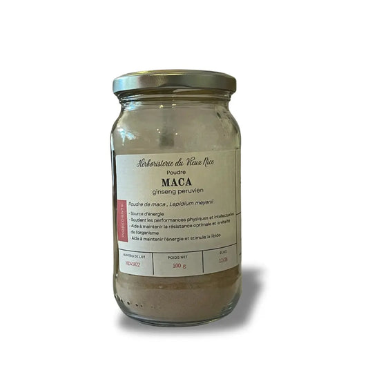 Poudre maca 100g Herboristerie bio du vieux Nice