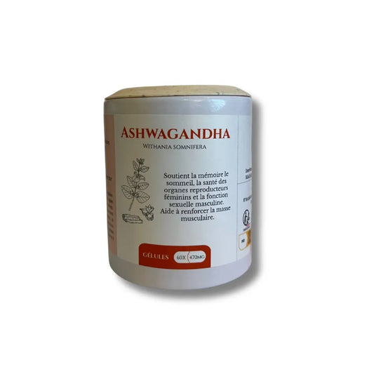 Ashwagandha 60 gélules - Herboristerie du vieux Nice Herboristerie bio du vieux Nice