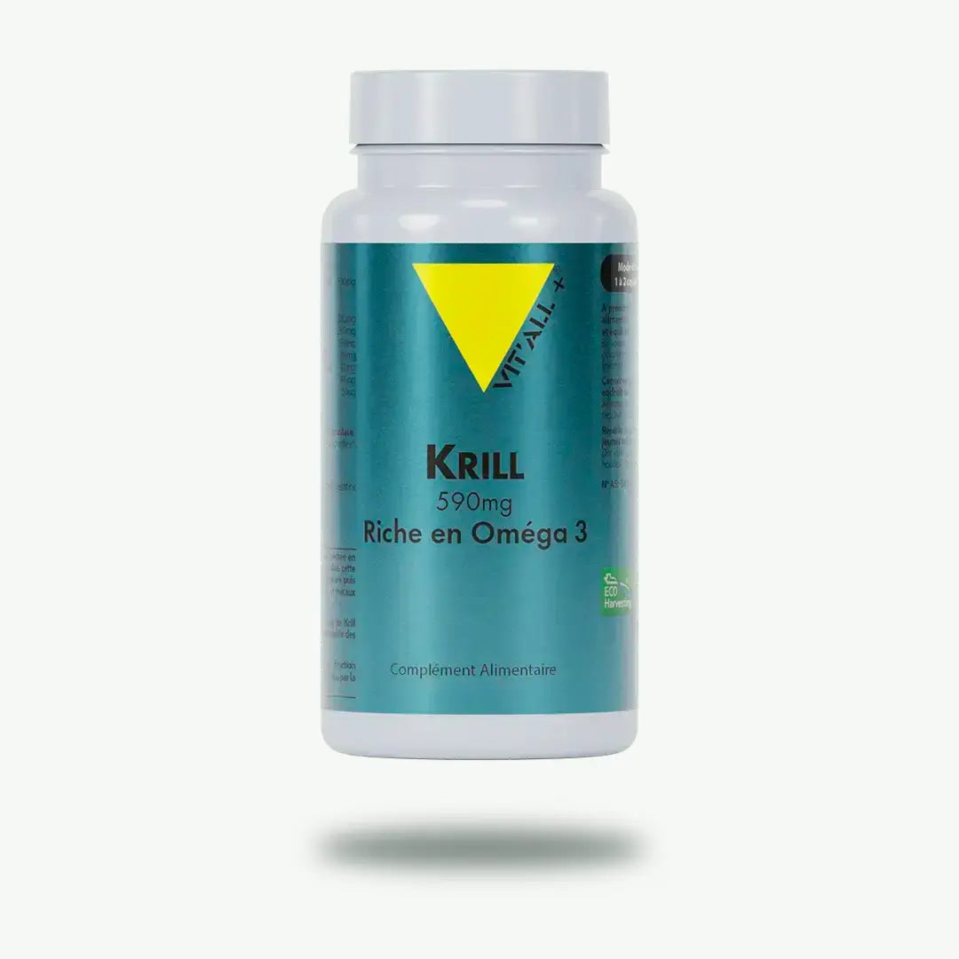 Krill 590mg (Riche en Oméga 3) Vit'All+ Herboristerie bio du vieux Nice
