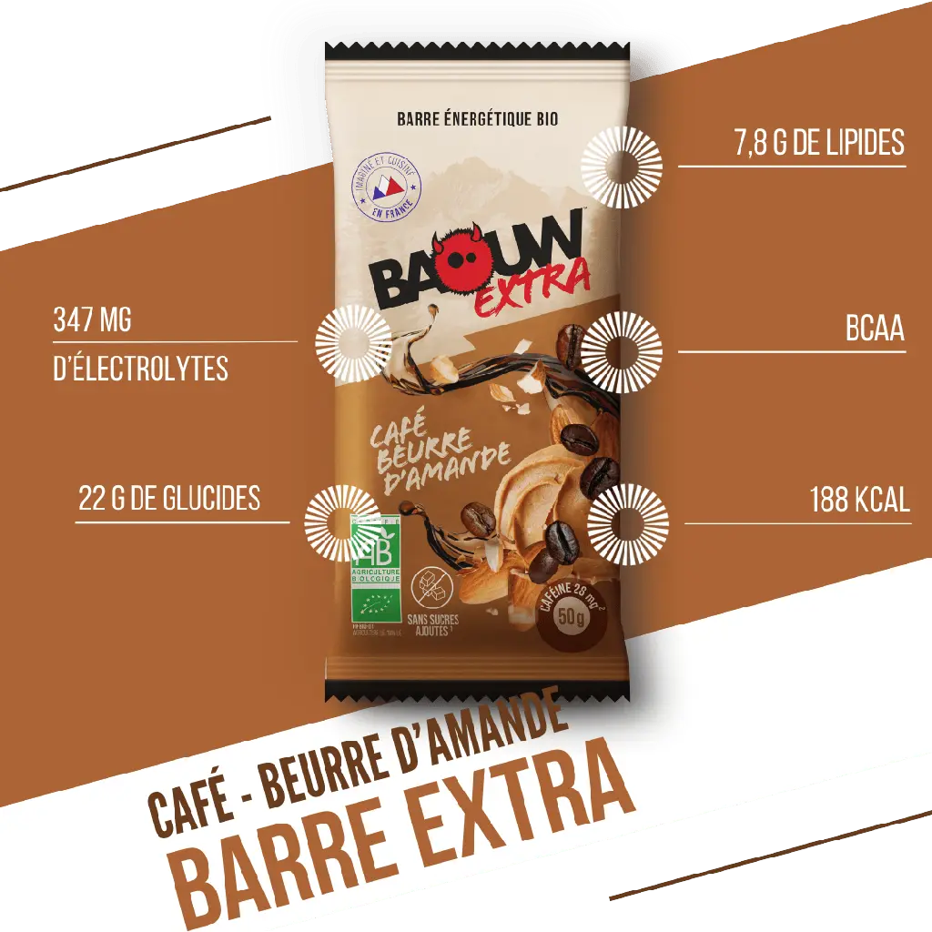 Barres Énergétiques : café - beurre d'amande Baouw Herboristerie bio du vieux Nice