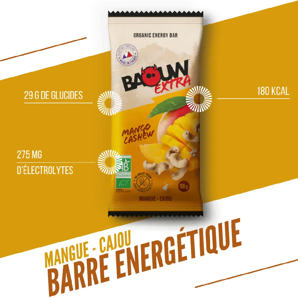 Barres Énergétiques : Mangue - Cajou Baouw Herboristerie bio du vieux Nice