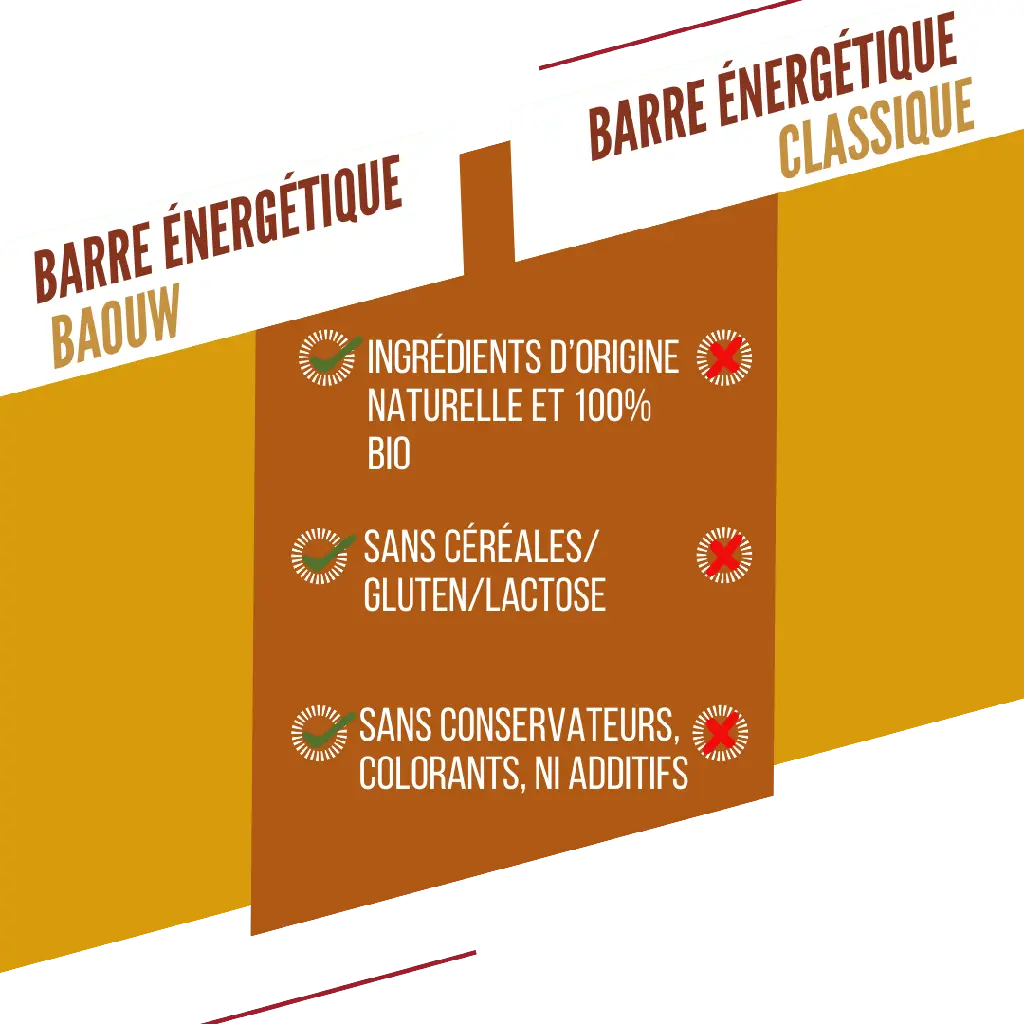 Barres Énergétiques : Mangue - Cajou Baouw Herboristerie bio du vieux Nice
