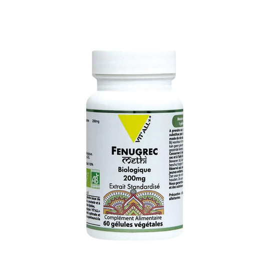 Fenugrec Bio boite de 60 gélules Vit'All+ NICE ORGANIC herboristerie bio