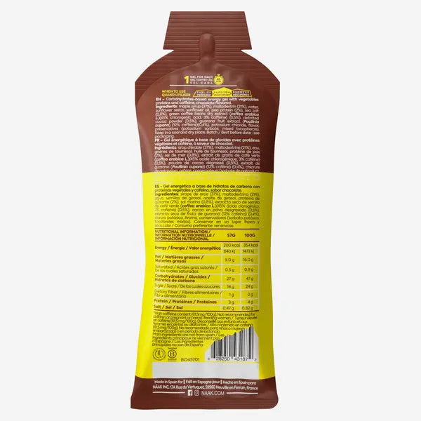 Gel énergétique Chocolat salé Näak NICE ORGANIC herboristerie bio