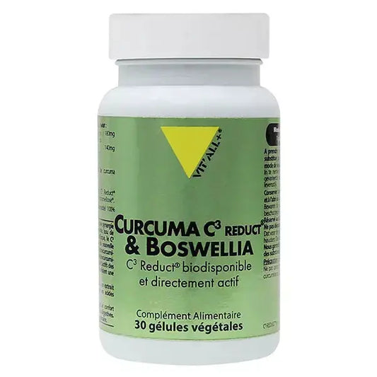 Curcuma boswellia boite de 30 gélules Vit'All+ NICE ORGANIC herboristerie bio
