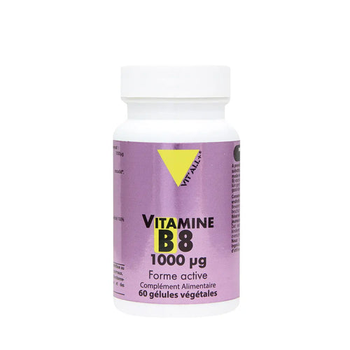Vitamine B8 1000mg boite de 60 gélules Vit'All+ NICE ORGANIC herboristerie bio