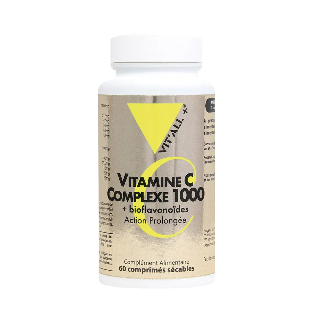 Vitamine C complexe 1000 boite de 100 gélules Vit'All+ NICE ORGANIC herboristerie bio