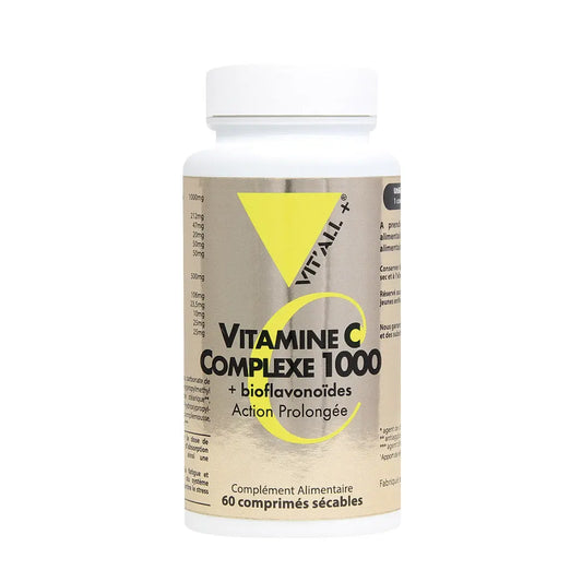 Vitamine C complexe 1000 boite de 100 gélules Vit'All+ NICE ORGANIC herboristerie bio