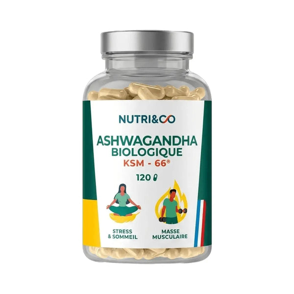 Ashwagandha KSM-66® 300mg - 60 gélules - Nutri&Co