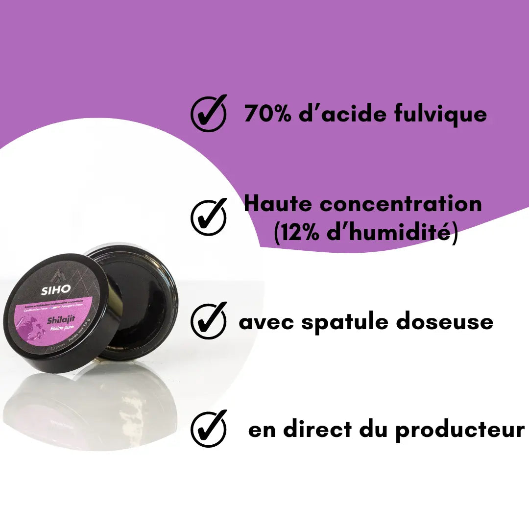 Shilajhit Himalaya résine 100% PUR - SIHO NICE ORGANIC herboristerie bio