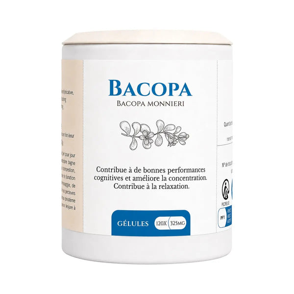Bacopa (Brahmi) 250mg - 120 gélules - Herboristerie du Vieux Nice