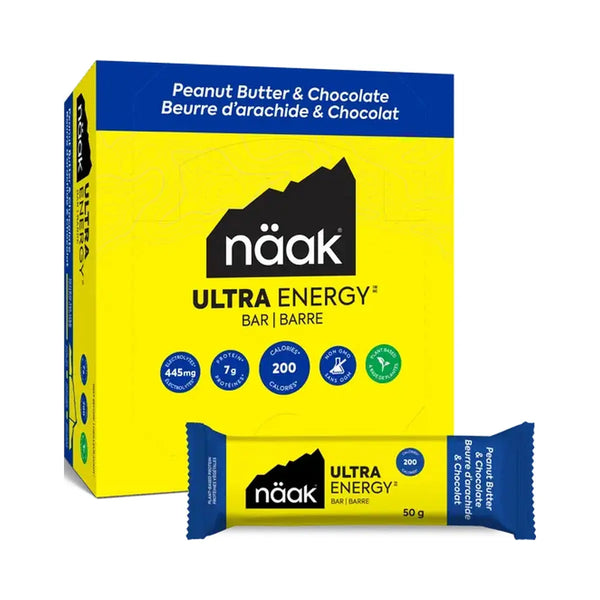 Barre énergétique Beurre d'Arachide & Chocolat Näak Ultra Energy™ NICE ORGANIC herboristerie bio