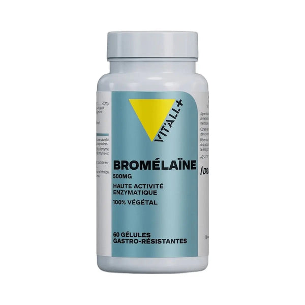 Bromélaïne 500 mg Haute Activité Enzymatique - 60 gélules - Vit'All+