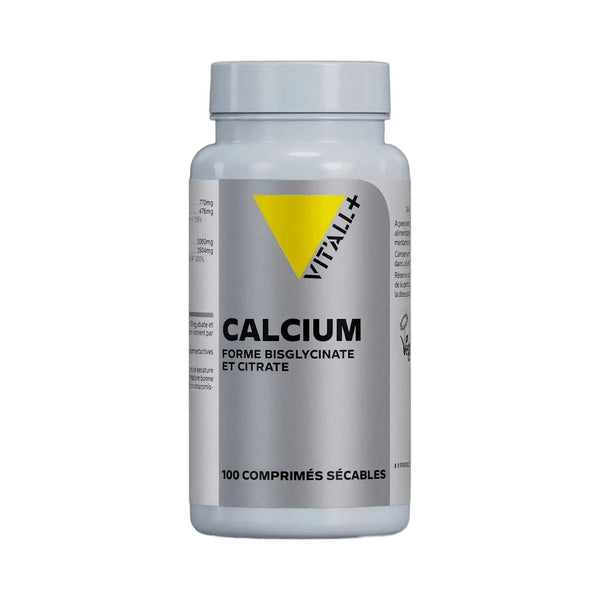 Calcium Bisglycinate & Citrate 200mg - 100 gélules - Vit'All+