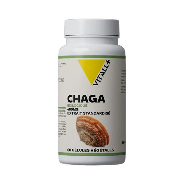 Chaga 400 mg - Extrait concentré 60 gélules - Vit'All+