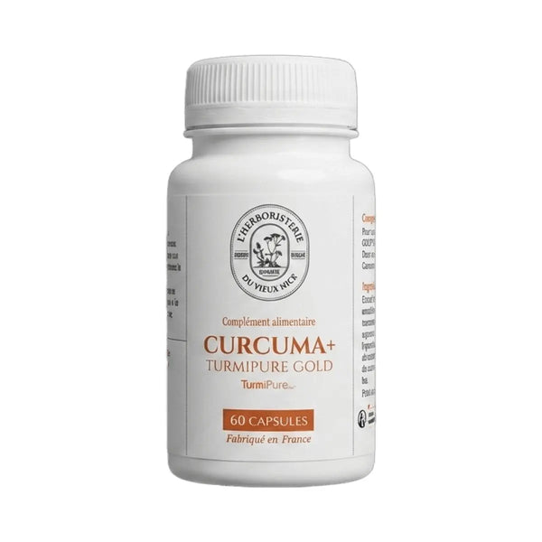 Curcuma+ Turmipure Gold 150mg - 60 capsules - Herboristerie du Vieux Nice