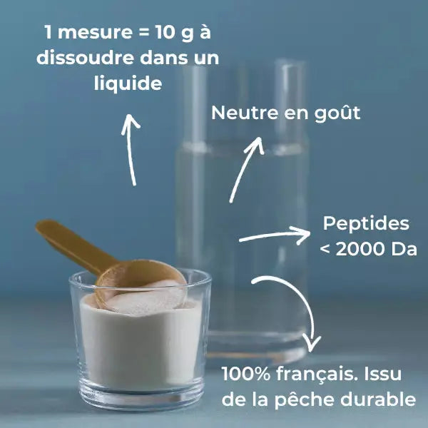 Collagène marin hydrolysé type 1 – peptides 2000 daltons life's code NICE ORGANIC herboristerie bio