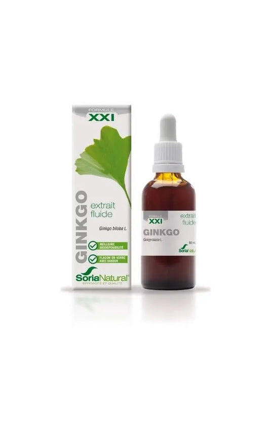 Soria Natural Gingko Extrait Naturel 50ml Herboristerie bio du vieux Nice