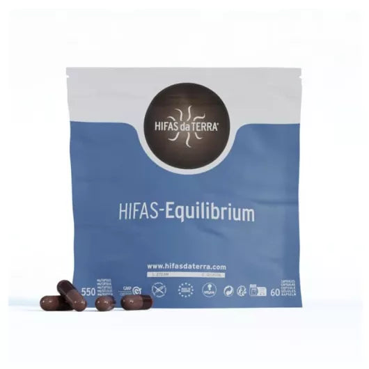 Recharge souple Equilibrium mélange d'extrait de champignons bio Hericium/cordyceps/reishi 60 gélules