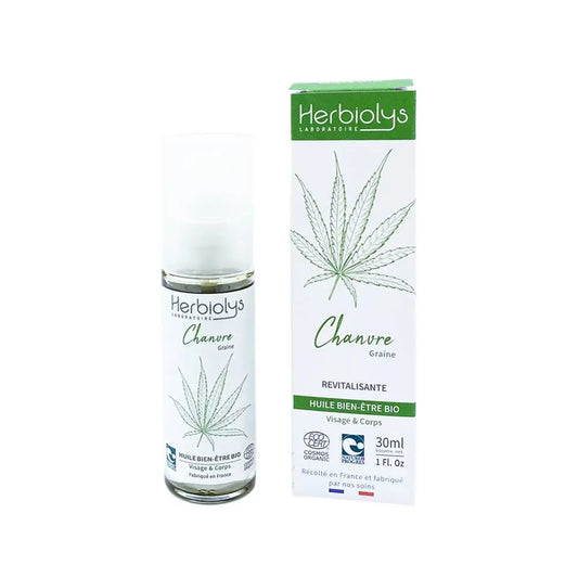 Huile bien-être Chanvre Bio 30ml Herbiolys Herboristerie bio du vieux Nice