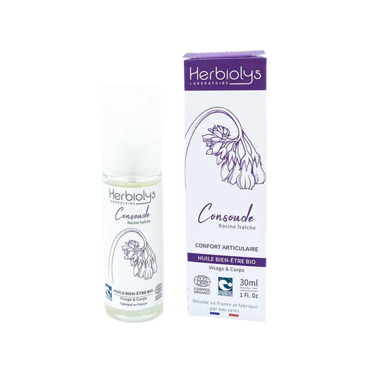 Huile bien-être Consoude Bio 30ml Herbiolys Herboristerie bio du vieux Nice