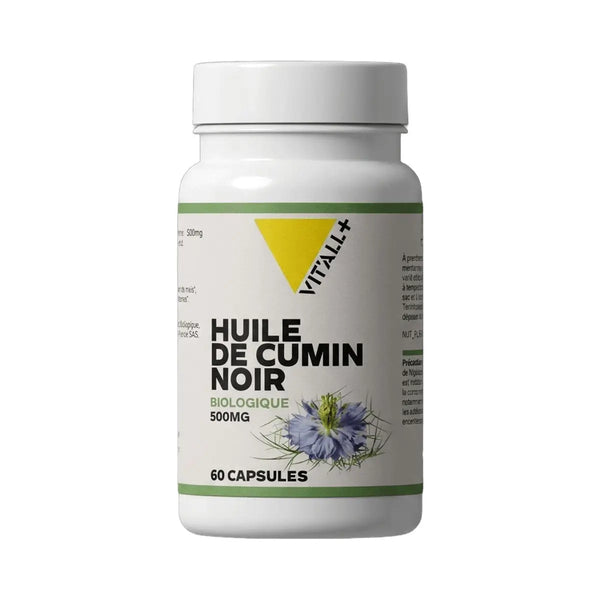 Huile de Cumin Noir / Nigelle 500mg - 60 gélules - Vit'All+