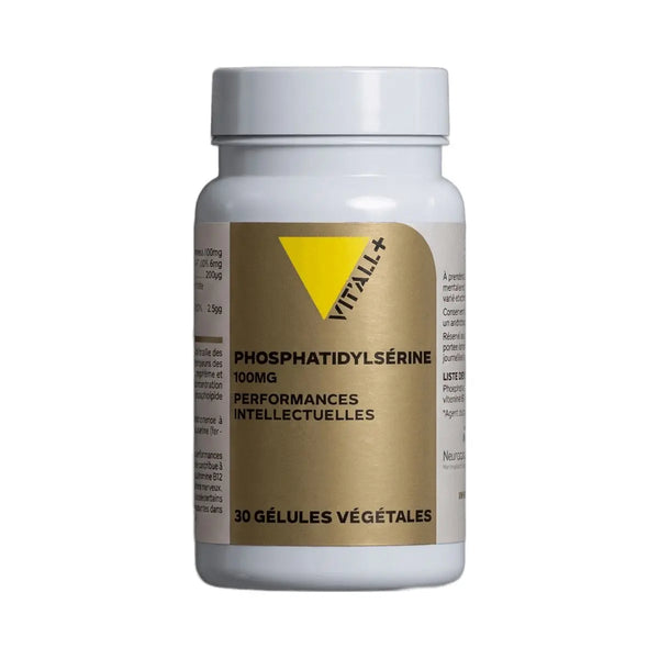 Phosphatidylsérine 100 mg - 30 gélules végétales - Vit'All+