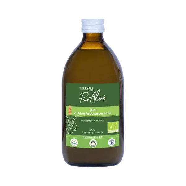 Jus d'Aloé Arborescens - 500ml PurAloé Herboristerie bio du vieux Nice