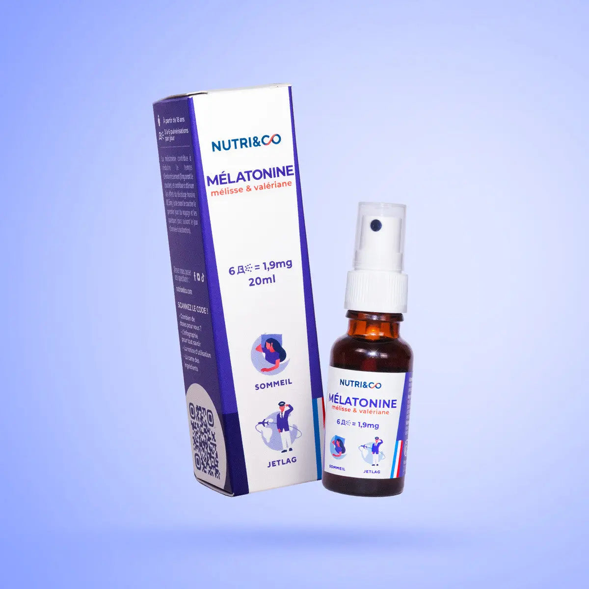 MELATONINE en spray Nutri&Co NICE ORGANIC herboristerie bio