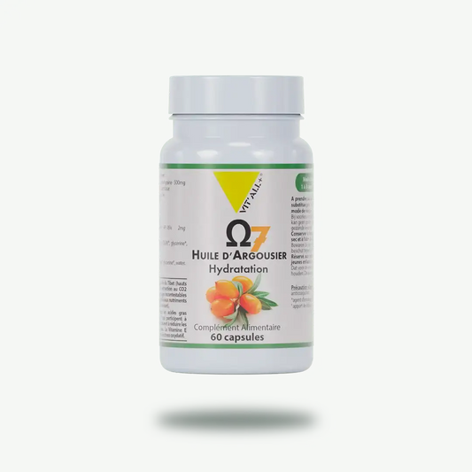 OMEGA 7 Huile d’Argousier 500mg vitall+ Herboristerie bio du vieux Nice