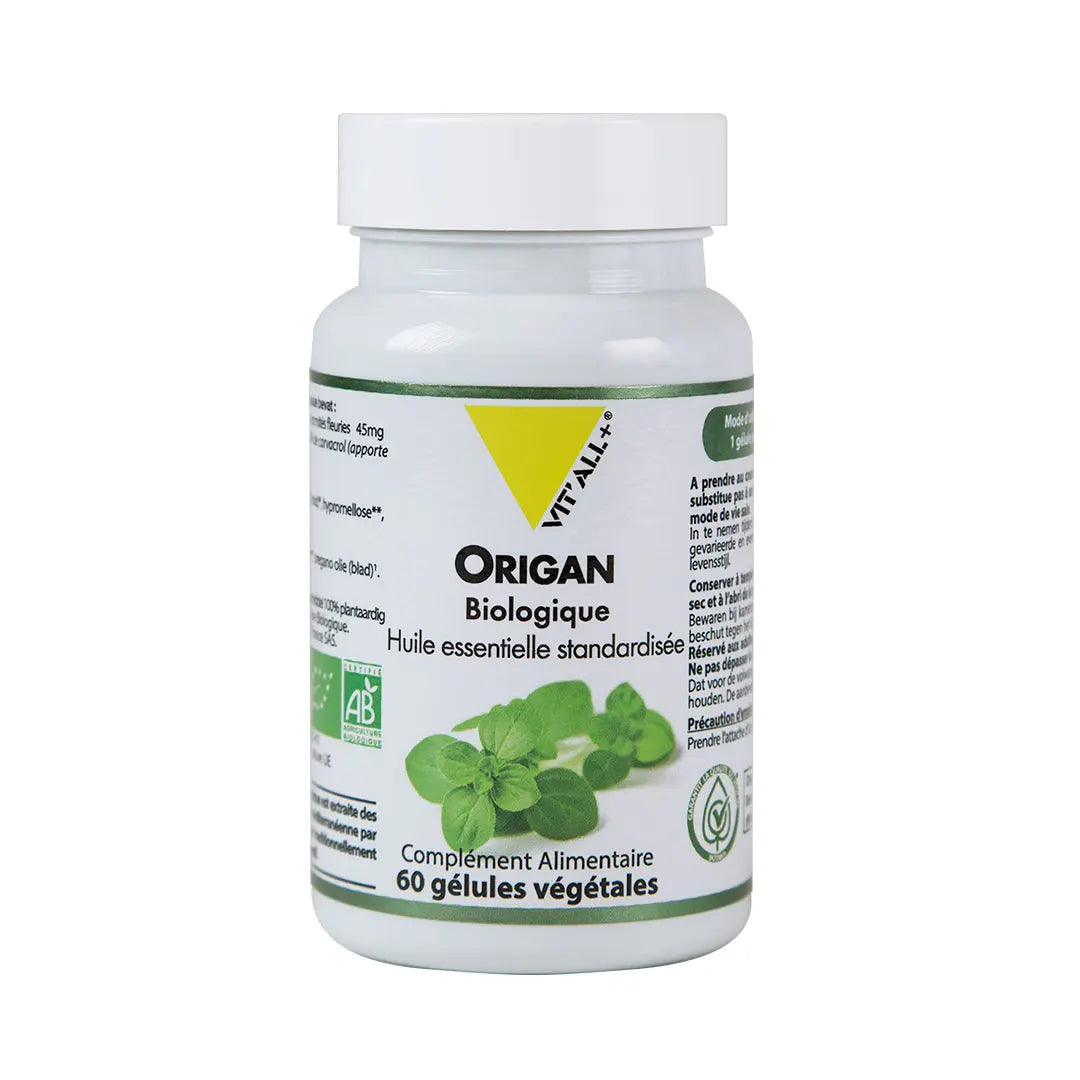 Origan biologique boite de 60 gélules Vit'All+ NICE ORGANIC herboristerie bio
