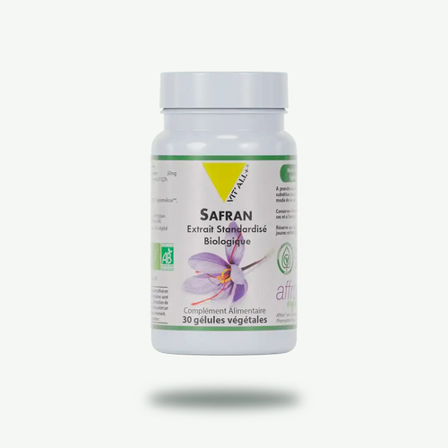 Safran boite de 30 gélules Vit'All+ Herboristerie bio du vieux Nice