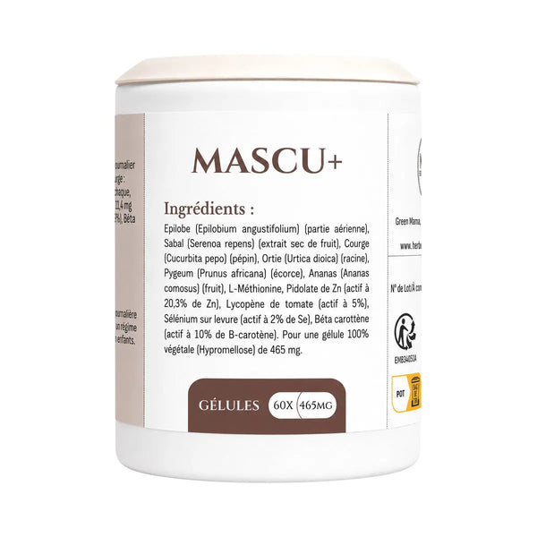 Mascu+ - 60 gélules - Herboristerie du Vieux Nice