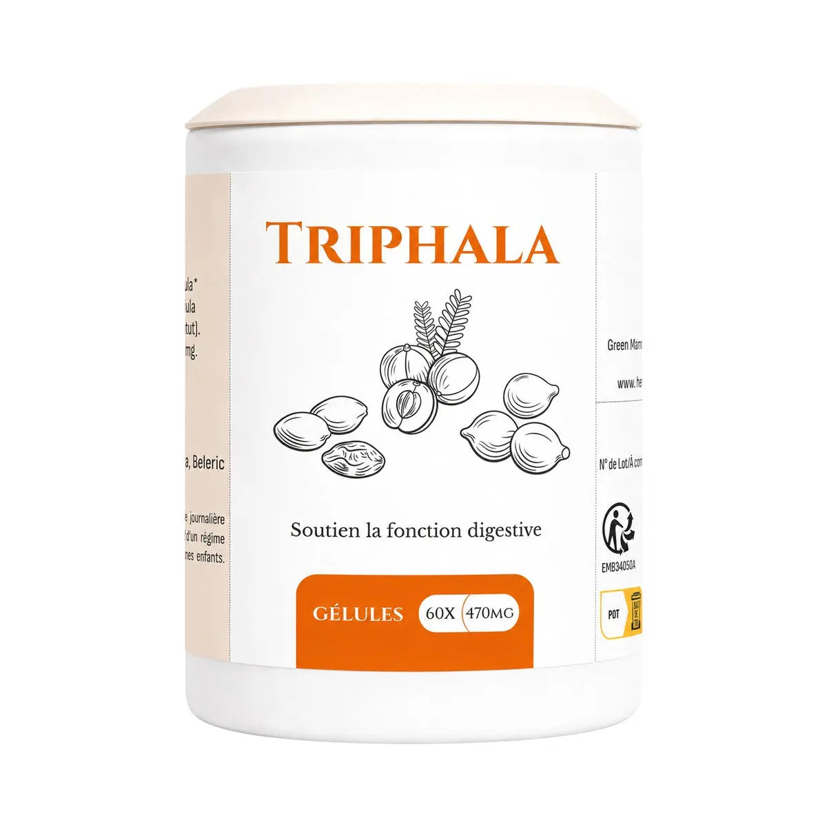 Triphala 375mg - 60 gélules - Herboristerie du Vieux Nice