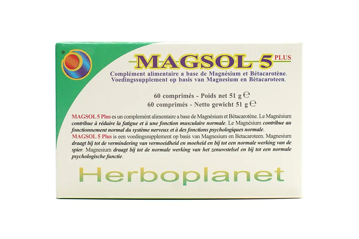 Magsol 5 - magnésium - système nerveux NICE ORGANIC herboristerie bio