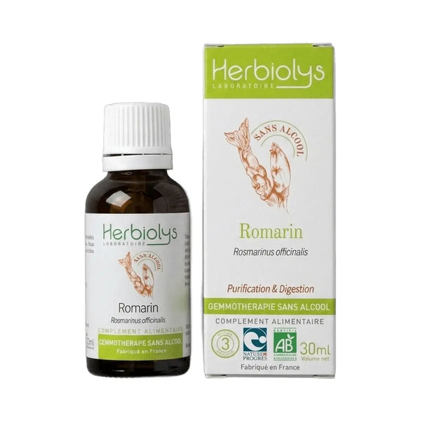 Romarin - Gemmothérapie Sans Alcool  30ml - Herbiolys