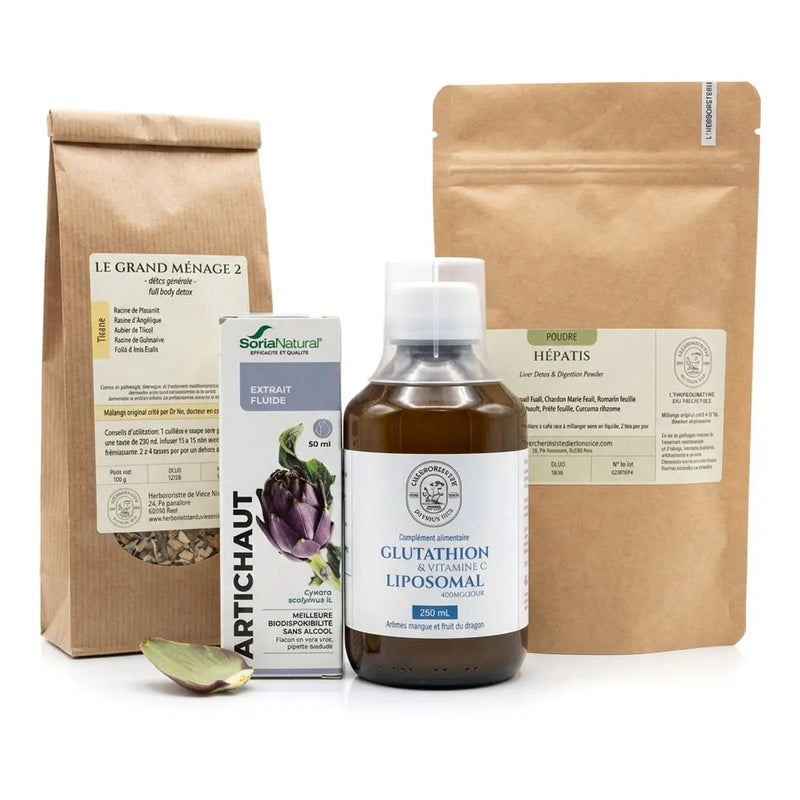Pack Foie & Drainage 2 mois — 4 produits — Détox et Drainage