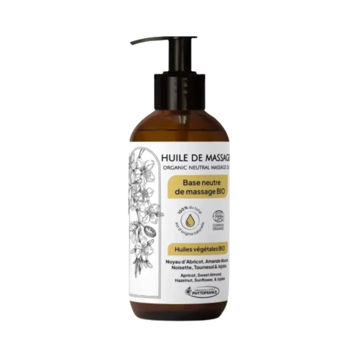 Base d'Huile de Massage Neutre - 250ml - Phytofrance