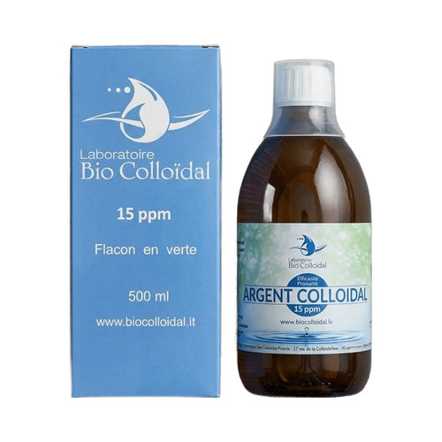 Argent Colloïdal 15 ppm - 500 ml - Bio Colloïdal France
