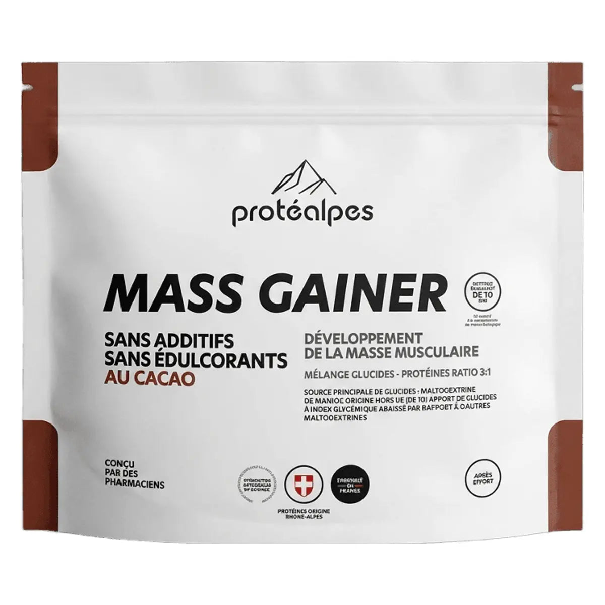 Mass Gainer 2kg - 20 portions - Protéalpes